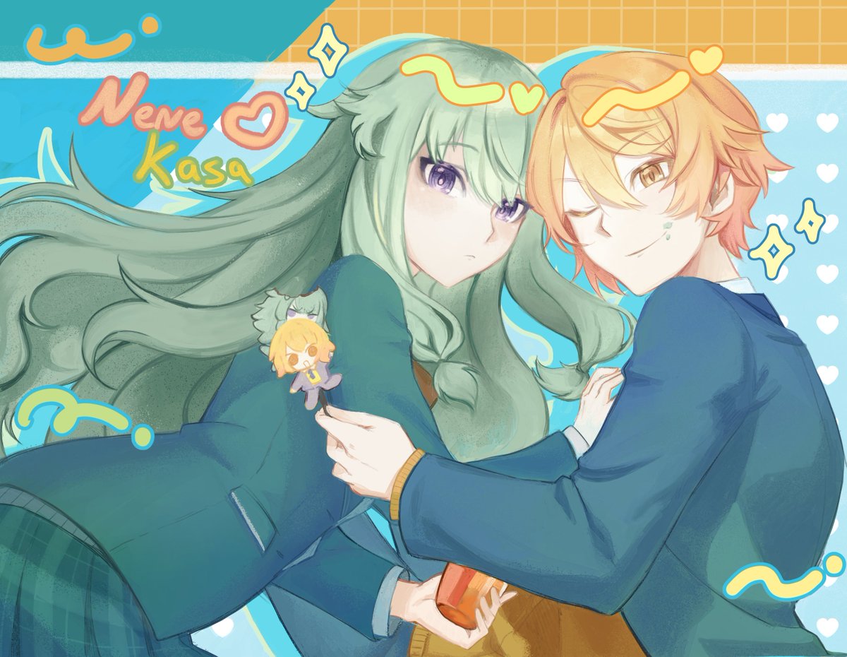 tartapage's tweet photo. Their cards match so well ( ˙꒳​˙ )
#司寧々 #nenekasa #Prsk_FA https://t.co/LIzVPDgdF8