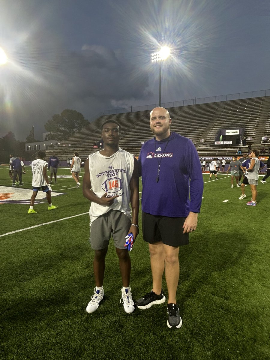 JaydenGaines_1's tweet photo. I had a Great Day at NSU today. , Here’s a few clips. @coach_west5X @NUFBFamily @CoachCadeCamp @CoachStew_NSU @bench424nmore @ShedrickMckenz2 @duneganjace @RecruitLouisian @MSJUCOREPORT https://t.co/PiyFP0MMHN