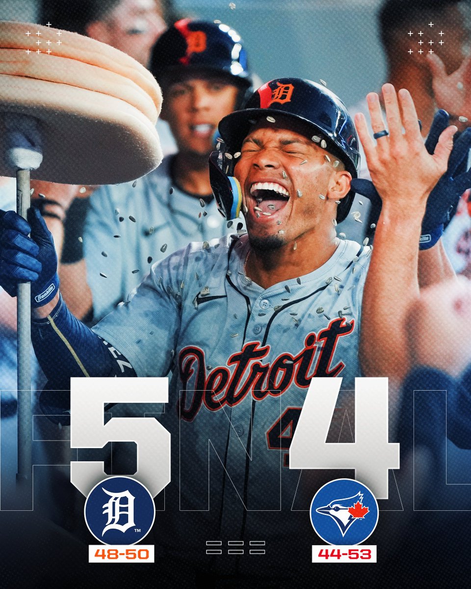 MLB's tweet photo. The @Tigers are winners of 9 of their last 11 games! https://t.co/VhPivITJ0P