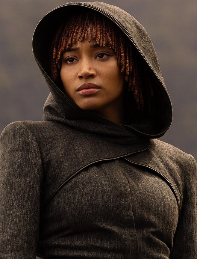 Amandla looked so good in this outfit. She's gonna eat that dark aesthetic so bad in season 2. #RenewTheAcolyte