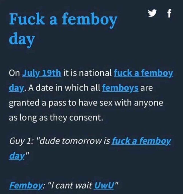 A si feliz 19 de julio que coincidi&oacute; con el #femboyfriday, si no llega a 100 ❤️ ser&iacute;a muy triste y pondr&eacute;<a href="/tag/femboyfriday"class="tags">#femboyfriday</a><a href="/tag/femboy"class="tags"><span>#femboy</span></a>