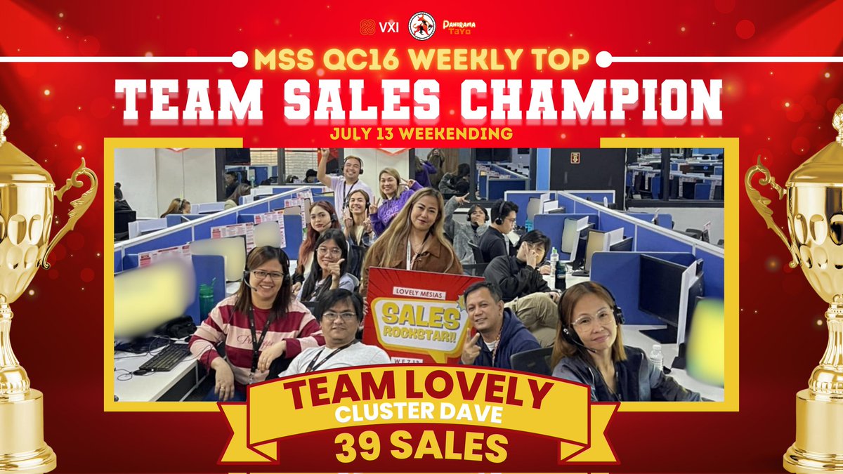 ppaulv_'s tweet photo. “Goal setting is the secret to a compelling future.”
A warm congratulations to Team Archie and Team Lovely for getting to top this July 13 Weekending.@Dee_Bennett1
@gleekyG
#DeeBest
#MSSQC16
#MSSFearlessBulls
#MBCGoodStuff
#VXIPH
#LifeatATT https://t.co/hMCekLBL8D