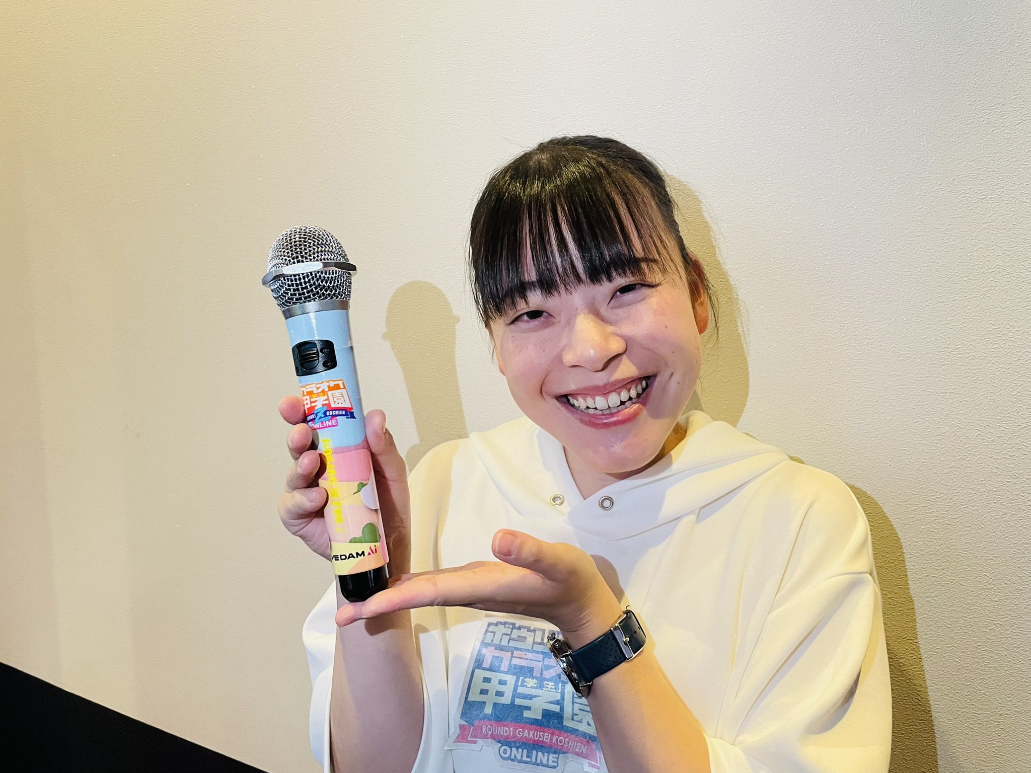 ラウンドワン カラオケ学生甲子園記念オリジナルデザイン カラオケ専用マイク ラウンドワン カラオケ学生甲子園記念オリジナルデザイン