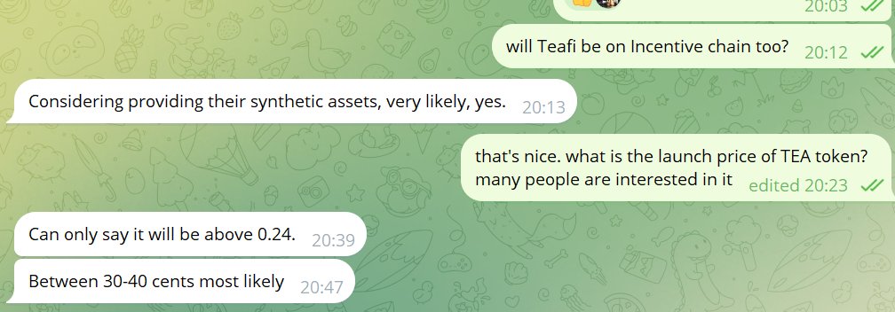 cryptotell19123's tweet photo. 【超激熱プレセ🔥💎】
MultichainのDEX Tea-fi がプレセ中！バブル直前(10月)約2倍で上場予定!
➡https://t.co/rJ1pxYESxv コード：tea666

✅購入0.16$~✨ 0.30-0.40で上場！
✅10以上のチェーンに統合🌈
✅Tea-fi収益の15％でbuyback & Burn🔥
✅アビトラPoolにより他のDEXより安く通貨を購入
✅取引情報を保護できるDEX
✅仮想通貨Onlineショップ※Amazon, Dellと提携
✅ $TEA 保有者に毎週抽選！多額の報酬チャンス！
✅INCENTIVとの統合で史上最も利便性の高いDEXへ！！
✅ロック期間、購入額が異なる3つのオプションを選択可能

TEA-fiのさらに詳細な情報は➡https://t.co/FEyV2GwLMQ

ちなみに統合されるチェーンは
●Etheream ●INCENTIV ● Solana ● Cardano ● Polkadot ● Avalanche ● Near  ● Tron ● Doge ● BSC ● Polygon
●Zksync ●BASE など。

これらのチェーンでの取引収益で $TEA がバイバック＆バーンされるってことのなので、将来的に大きな価格上昇も期待できそうですね🚀
