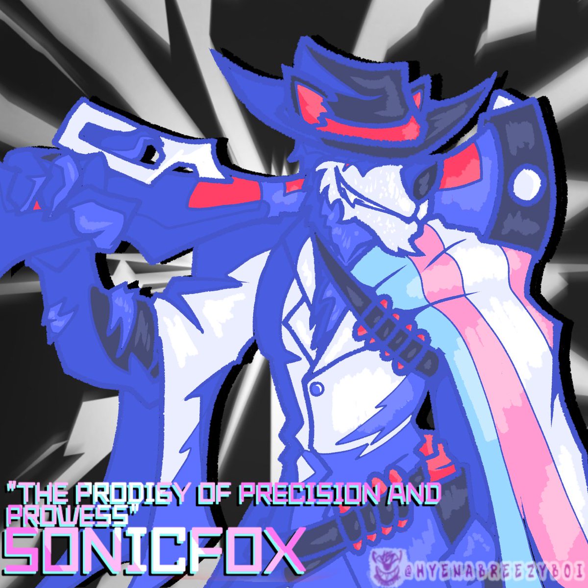 HyenaBreezyboi's tweet photo. Another peice of full art from one of these 3 animatics, this time its @SonicFox.
Associate them most with Erron Black so i made them a gunslinginger. Also gave them a version of that cool ass fit i see them wear in some of their thumbnails👍🏾
#FGCV #Hyenabreezyart https://t.co/iyAB6ybsDj
