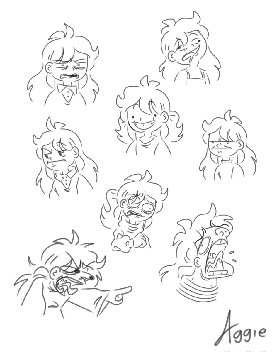 The character VS the face expressions