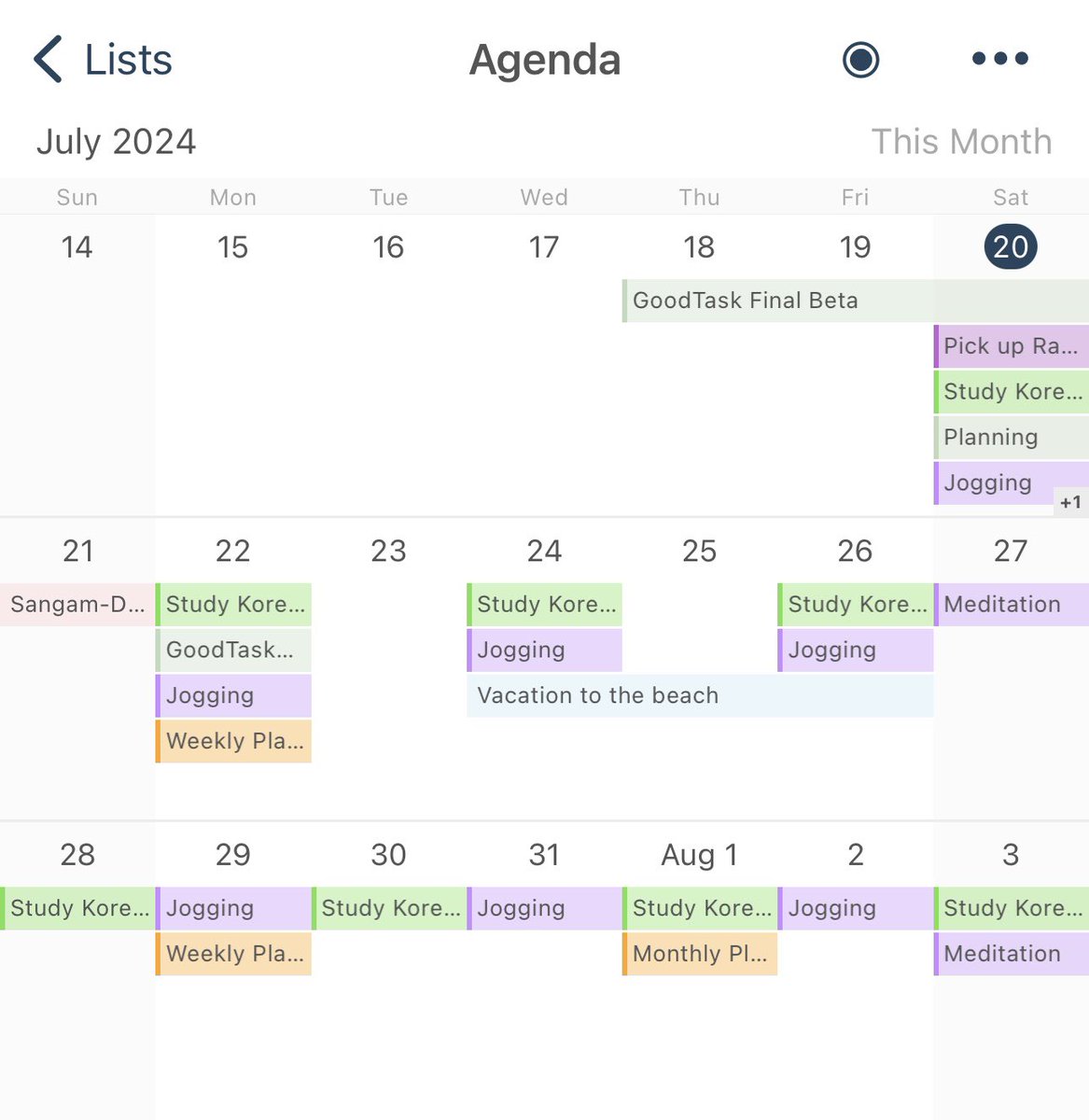 Full-screen Calendar view coming to GoodTask soon 😎