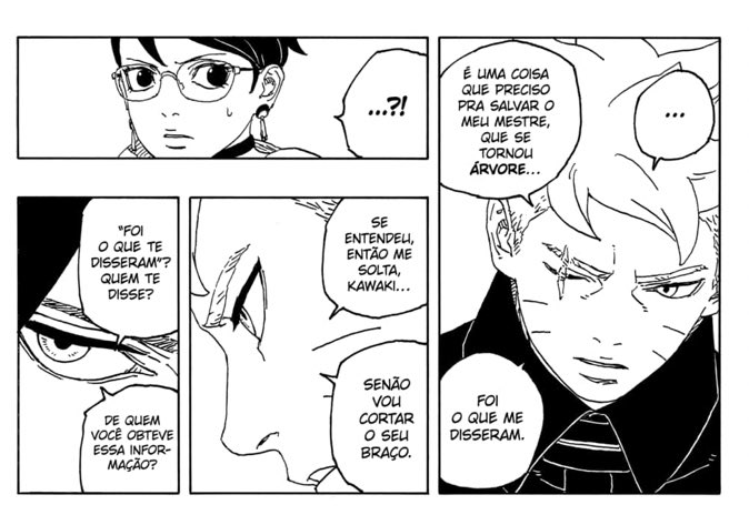 Deepa2725282811's tweet photo. Lendo o capítulo agora e principalmente essa parte aqui, a interpretação que ficou para mim é que o Kawaki não está preocupado do Boruto ter um aliado e sim de que o aliado dele pode ser o Momoshiki. 

#BorutoTwoBlueVortexCh12 #BorutoTwoBlueVortex 
#Boruto https://t.co/Z4owaWimOy