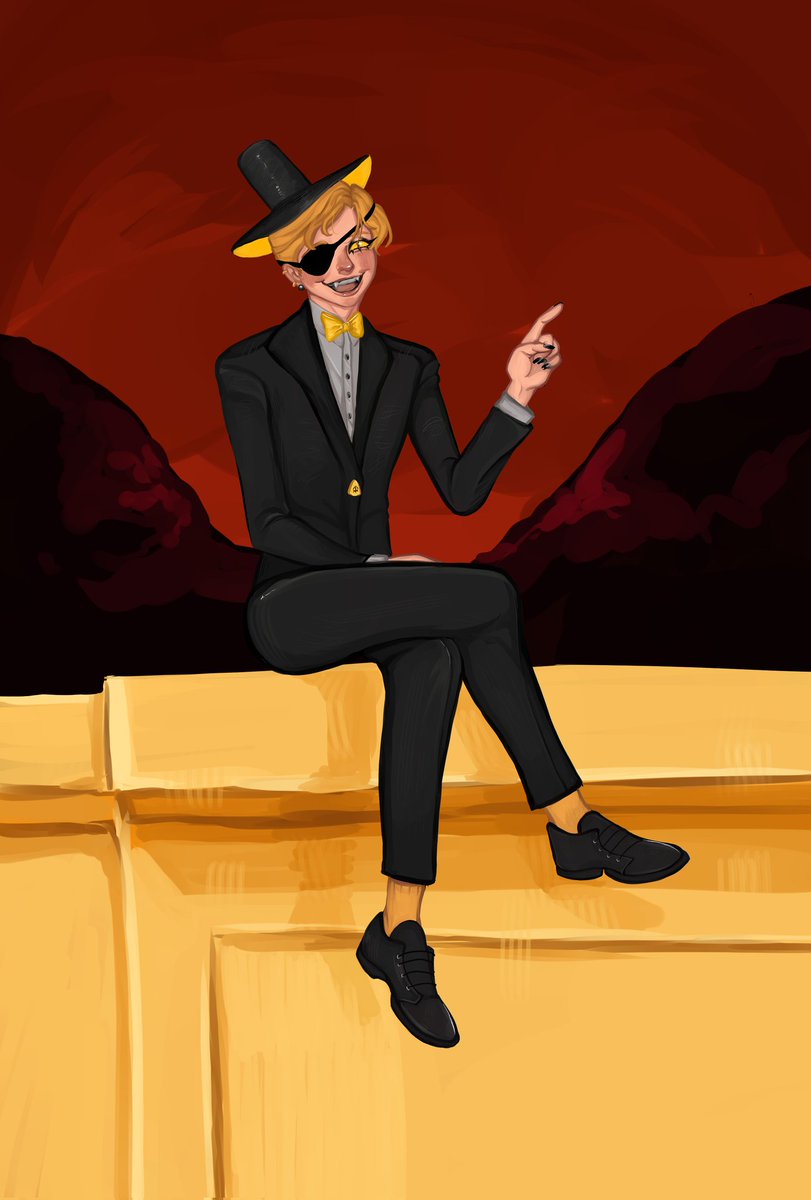 chiotobi's tweet photo. Drew Bill Cipher from gravity falls, hadn't actually drawn in a while, I think the block is gone now thankfully😭 https://t.co/MmQJfLapLh