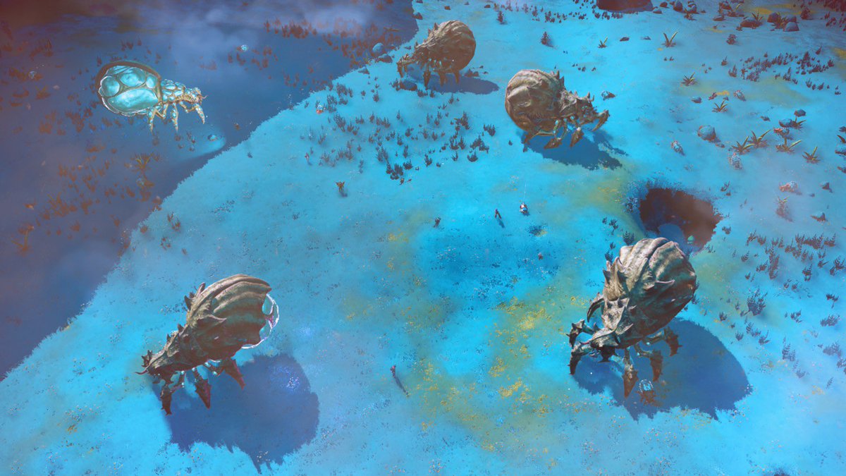 enrasilver1108's tweet photo. Managed to get 5 Brood Mothers at once in the same instance at Community Late Night!  Loving the update @NoMansSky @hellogames ! #NoMansSkyWorlds https://t.co/J1oFCkqDrS