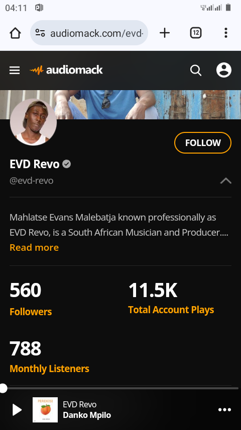 EvdRevo's tweet photo. The 500 monthly listeners I believed would be reached has been done. I appreciate your support ❤️🎉🙏 

There's nothing stopping us now, new target is 1k monthly listeners. It's lit 🔥🔥🔥 https://t.co/e7WDAD2u4w