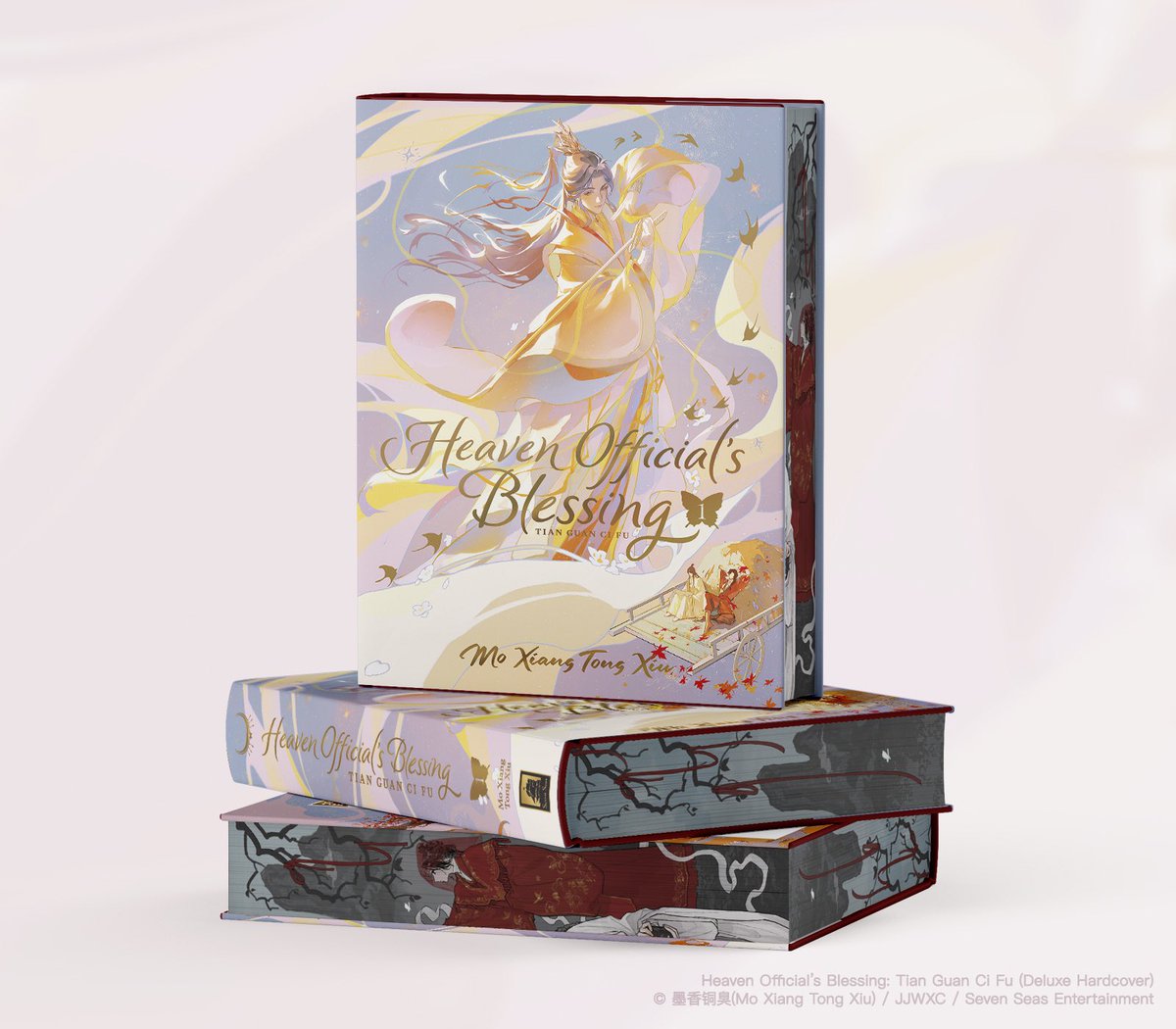 yeIIowstars's tweet photo. A 7mares divulgou hoje a arte de capa e a pintura trilateral da versão capa dura de Tian Guan Ci Fu ❤️ 

Tá a coisa mais linda e melhor ainda está disponível na Amazon Brasil 
🔗 https://t.co/JkSUWvoQHi https://t.co/JfjyEEnLxn