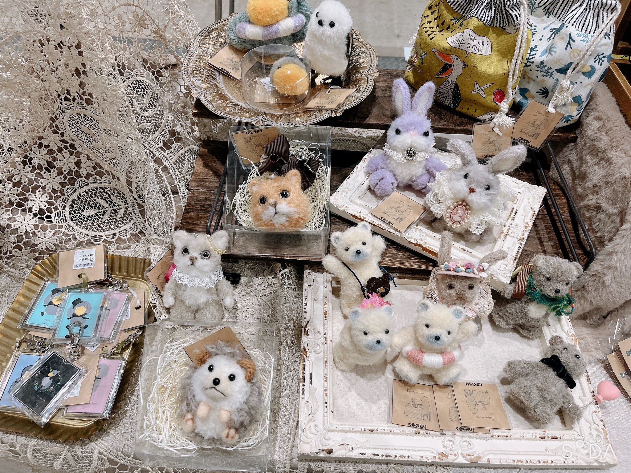 花柄ワンピースのうさぎちゃん アーティストベア ぬいぐるみ 海外作家様 ピンク 花柄ワンピースのうさぎちゃん アーティストベア ぬいぐるみ 海外作家