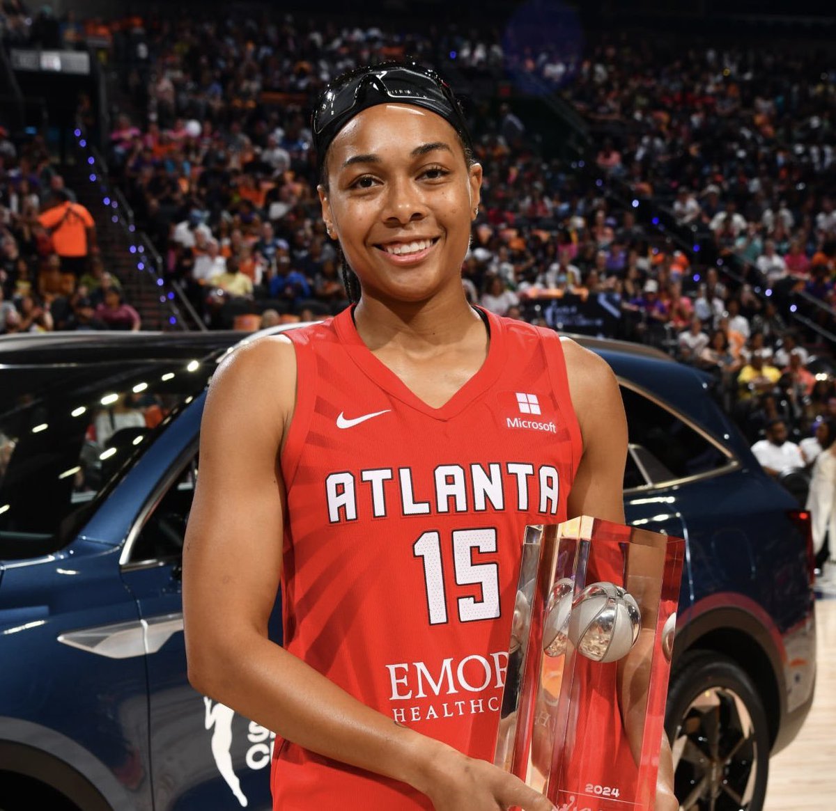 LovelymarisaT's tweet photo. DOUBLE WIN HERstory!!! 🏆🏆
Atlanta Dream’s Allisha Gray wins BOTH the #SkillsChallenge AND #3PointChallenge. She is the first player to win both in the same season! 🏀
#WNBAAllStar #WNBA #AllStarWeekend https://t.co/XmAt43pd7I