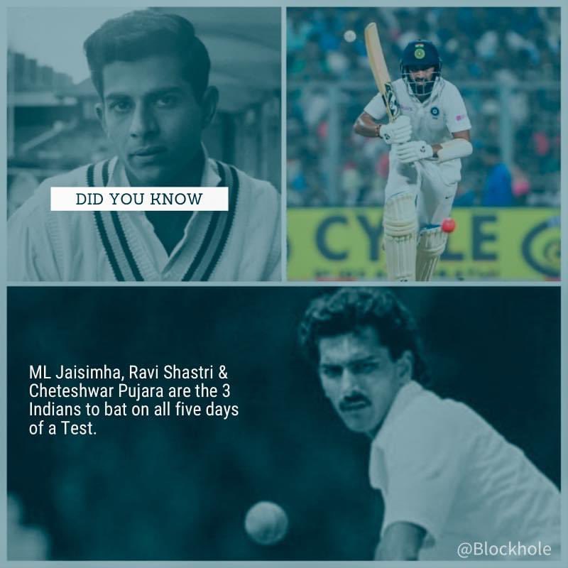 imrajitd's tweet photo. #DidYouKnow
#Cricket
#RaviShastri
#MLJaisimha
#CheteshwarPujara
#BlockHole https://t.co/ObZlwL60ml