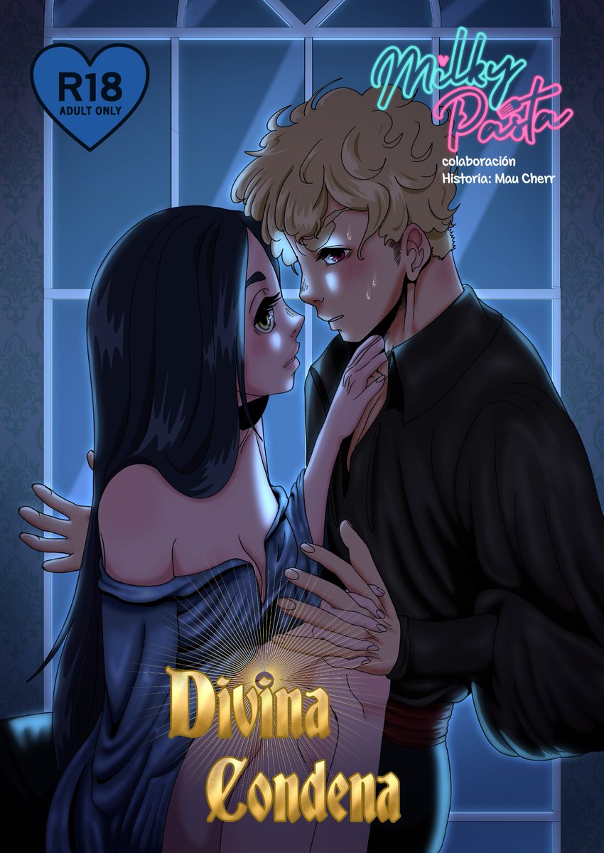 MauCherry3's tweet photo. ATENCIÓN BELLEZAS 
Hola a todos! He estado trabajando en esta pequeña historia NSFW ubicada algunos meses despues del  matrimonio de mis chicos de Divina Condena!!
La encuentran en itchio por SIETE DOLARES 14 páginas FULL COLOR 
Más info abajo :D https://t.co/wsefYJvlcQ