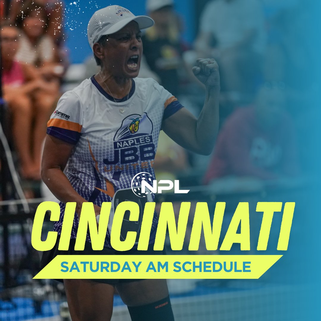 NatPBLeague's tweet image. Your Saturday Morning lineups are here ↓ Join us for Event Weekend #3 presented by Gearbox!

📍 Stop by the Pickle Lodge
💥 Track the stats on our website
🎥 Watch live on our YouTube Channel

In-game scoring Powered By Live Pickleball