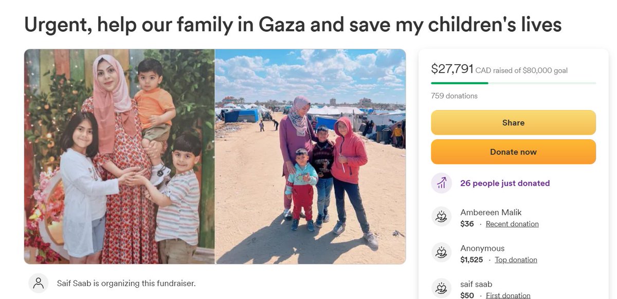 yuzudonut's tweet photo. 🍉‼️ Please share and donate to this GFM, Hussen and Rima are so close to reaching 28k right now! They've been documenting their exp in Gaza on Instagram and can be found there as well, will be linking below.

https://t.co/WZb0NrDtzx https://t.co/tY5KoQQapm