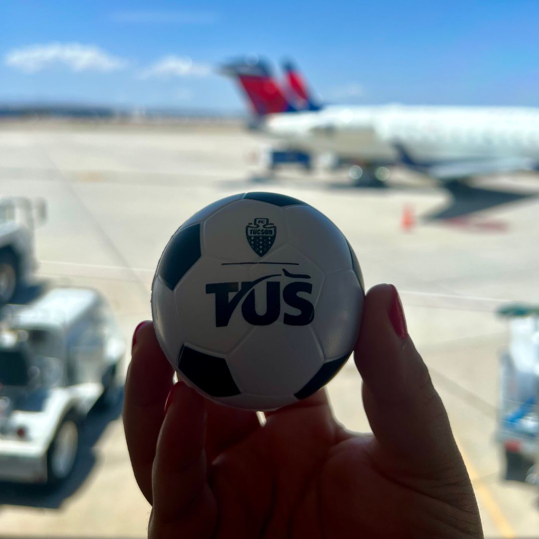 Good luck to <a href="/FCTucson/">FC Tucson</a> as they begin the first round of the USL2 Playoffs! Attending fans will receive a TAA Mini Soccer Ball. ✈💙⚽

TAA is a proud partner of FC Tucson, who use TUS for their travel needs. When you fly TUS, you are helping local sports thrive!