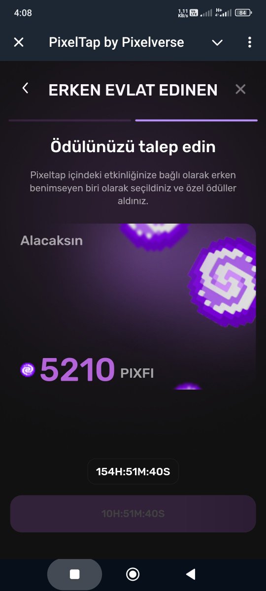 hknerbs's tweet photo. #pixelverse oyunundaki #pixfi #tokenleri #claim için serbest bırakıldı. Birden fazla hesabı olanlar aynı #metamask #wallet bağlasın. Tek bir noktada #stake edebilirsiniz. #nft ler için de durum geçerli olacak. Bu sayede #drop #ticket ler ile çekilişe katilirsiniz. https://t.co/pIiv83H0qL