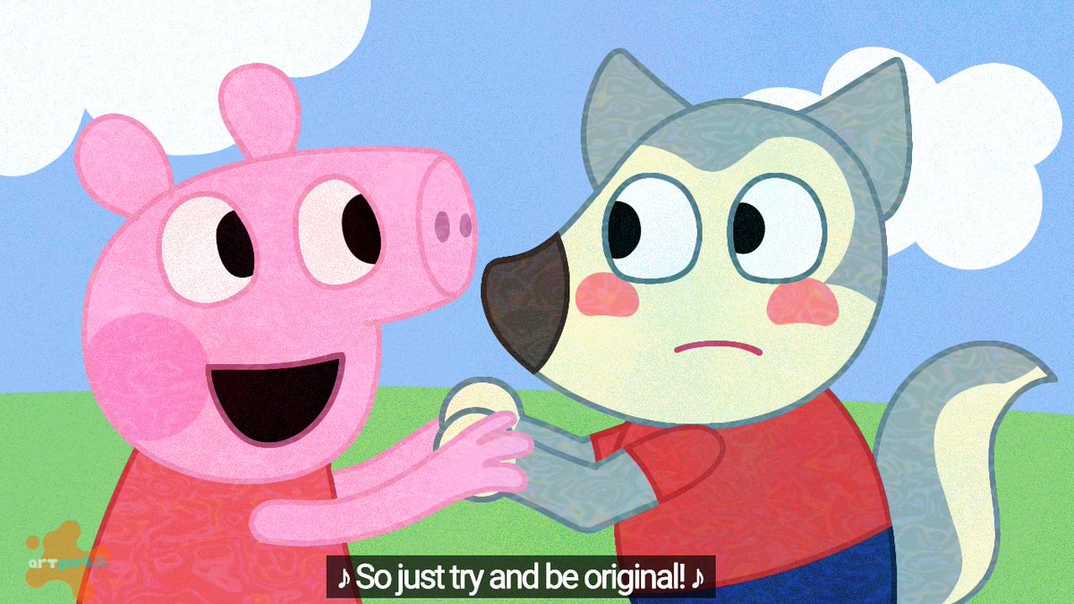 AGurl625's tweet photo. ♪What you are doing is straight up criminal♪
#PeppaPig #Wolfoo https://t.co/A56vla4gR1
