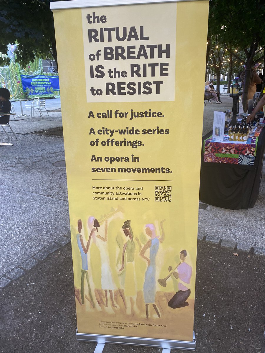 howblkwmncount's tweet photo. “…To be touched by the sum of another.”No one wants another statistic, but letting the numbers reach us offers a different kind of record—a composition of remembrance and continued resistance. So glad I got to experience this incredible outdoor opera at Lincoln Center https://t.co/xcIjIS6jYH