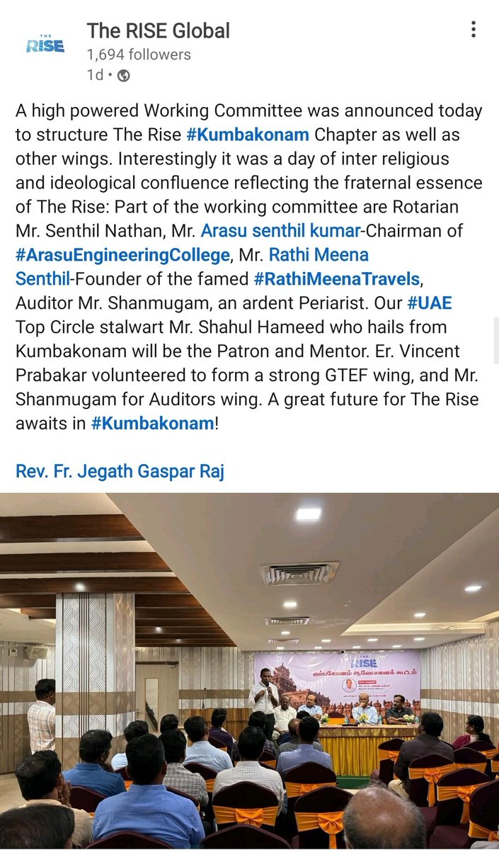 KRD_forum's tweet photo. Chapter - Rise Kumbakonam 🔥

Once again Private stepping up for Kumbakonam.

IT Park 🏢 Dream of Kumbakonam almost reached it's final stage.

20 acres of Prime land in Kumbakonam - Chennai Highway mostly gonna be marked for Kumbakonam's 1st IT Park. 

Delta Cities Era 💥 https://t.co/gC05xlhvFp