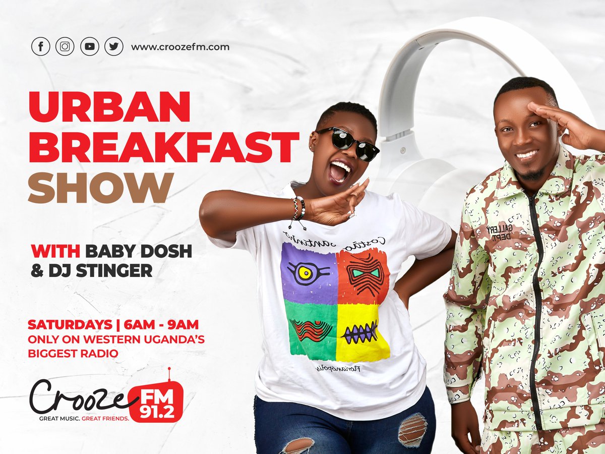 912CroozeFM's tweet photo. Wake up to the beautiful sounds of @BabyDosh14 on Urban Breakfast 🤤
The perfect way to start your Saturday mornings ❤️‍🔥

#UrbanBreakfast https://t.co/mkHH7SWzuX