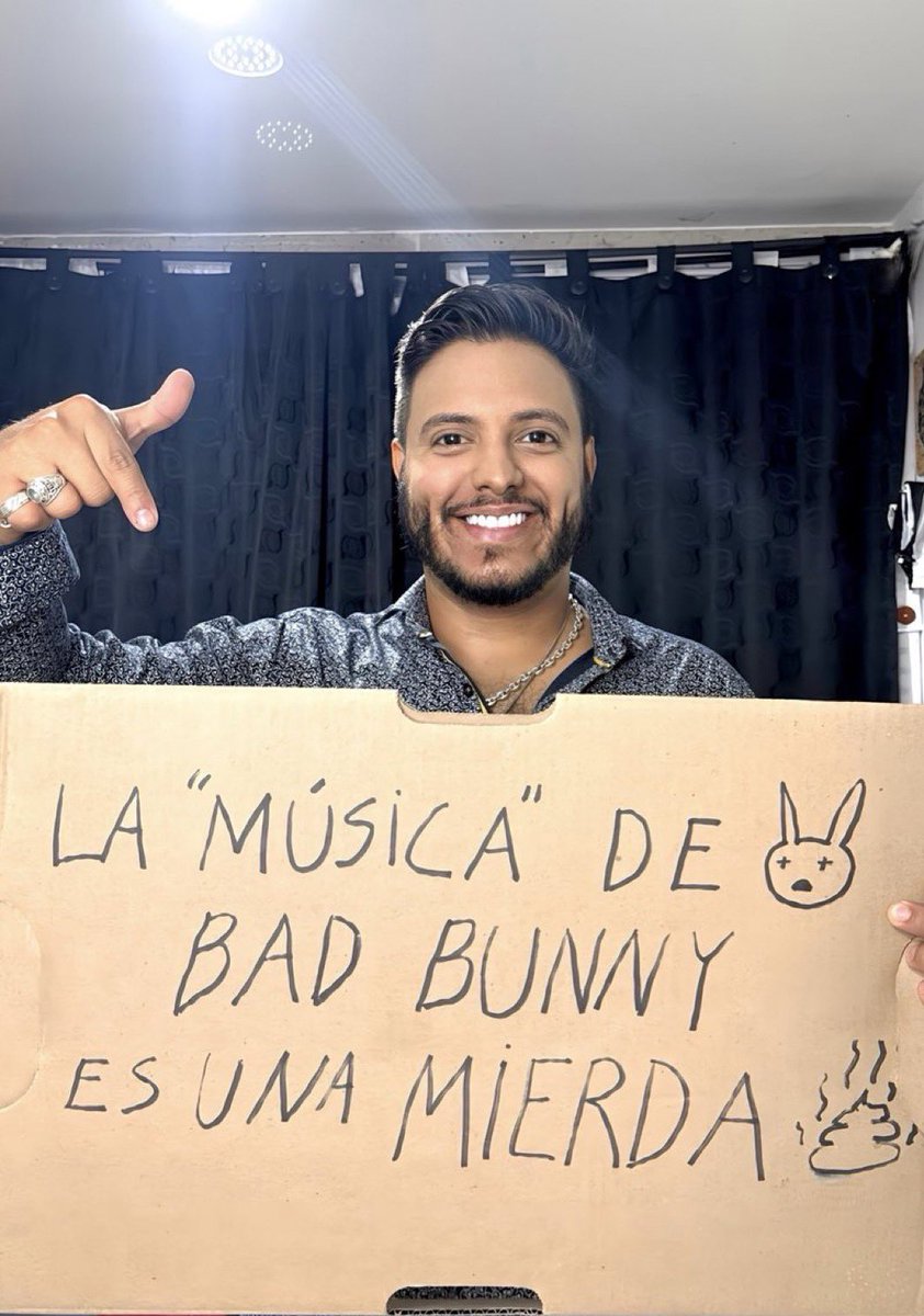 Levanta tu mano ✋🏼 si también piensas que la “música” de Bad Bunny es una completa mierda.