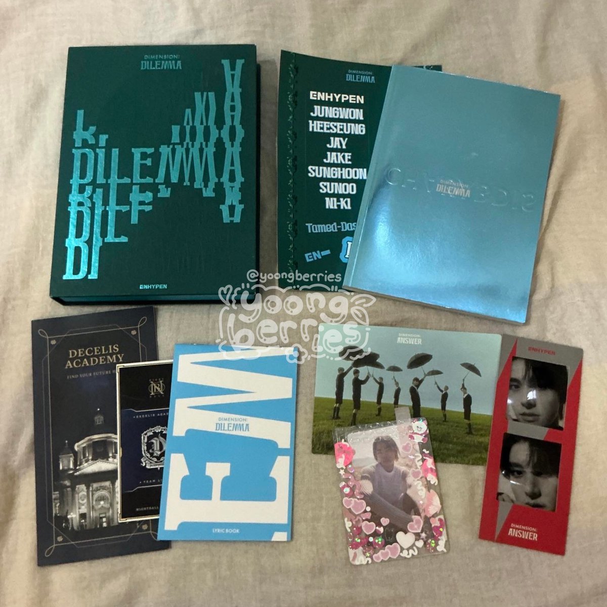 yoongberries's tweet photo. • ◦˚ஐ unsealed enhypen dimension: dilemma charybdis ver ˚◦ • 

✎ Php 200.00

⋆ please read my 📌
⋆ onhand, ready to ship
⋆ see pic for inclus

wts lfb ufs ph freebies free green version enha engene

꒰ #yoongberries_sells ꒱ https://t.co/55WO7huOSE