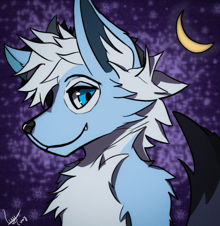 abirdlearnsart's tweet photo. It's been a long while since the last time I posted pretty much anything in here, but I finally have something new to show. I made this for my friend @LunarTheMoonFox  and due to art burnout this was a long time in the making, but I'm glad I was finally able to finish it. https://t.co/ub4rbvSDP7