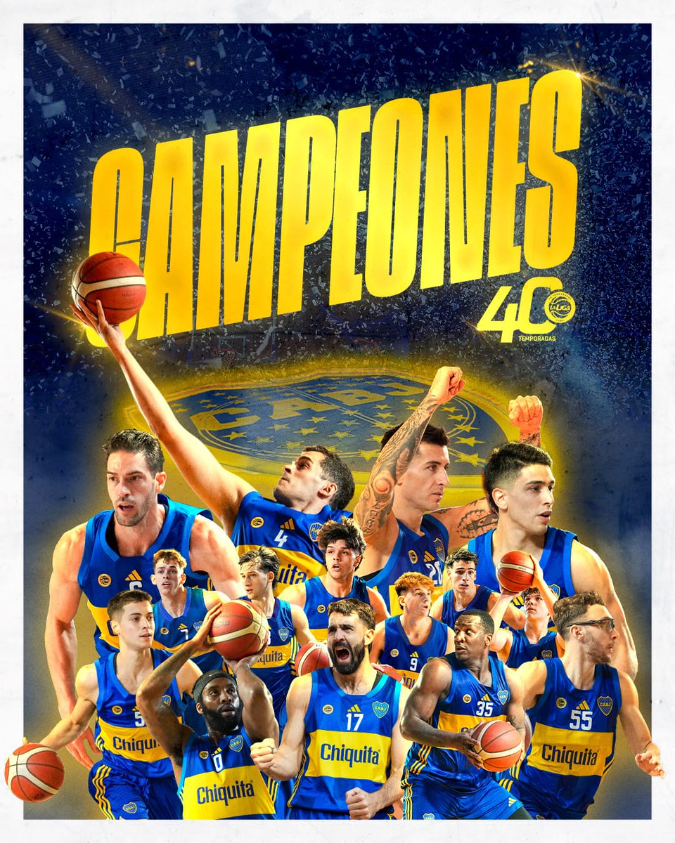 Cadena_Xeneize's tweet photo. 🏆🏀 ¡BOCA CAMPEÓN! 

🇸🇪 El Xeneize venció 78-72 a #Instituto y se consagró campeón de la Liga Nacional de Basquet. 

🔝 Es el cuarto título de Liga Nacional para el conjunto azul y oro. 

#CadenaXeneize https://t.co/7f3Q8H9ruQ