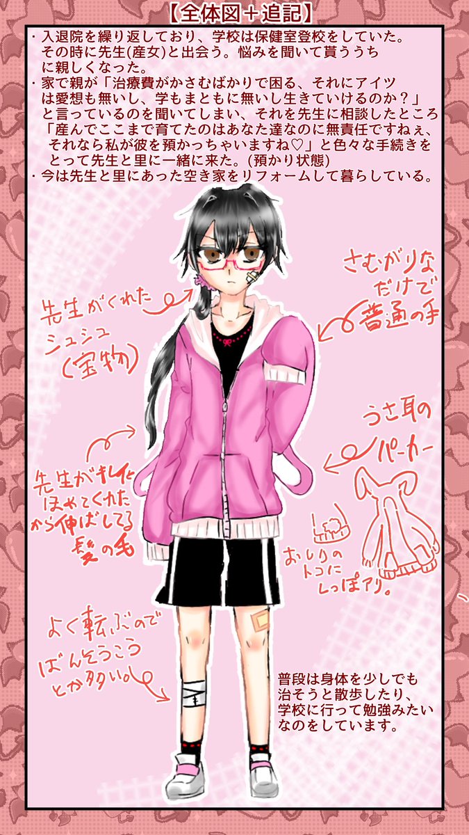 sa_ku_ra_ko_39's tweet photo. こちらの素敵な企画さま【 @s4ihate_TL 】に3人目を参加させていただきます‼️
人間のツンツンデレな先��大好き(親愛的な意味で)、可愛いものも大好きな病弱少年です。よろしくお願いします🐰
#さいはて_CS 
#さいはて_人間 https://t.co/YIECohR0MF