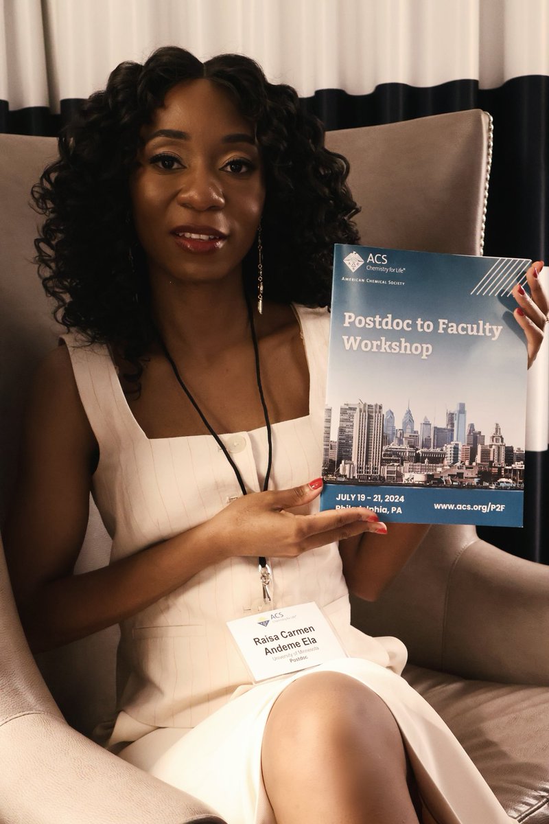 Grateful to be at the ACS P2F Workshop in Philadelphia, PA. 

I’d like to encourage as many minorities as I can reach in the fields of chemical sciences &amp; engineering to join orgs. in the likes of ACS &amp; AIChE. These are valuable sources of information, opportunities &amp; support.