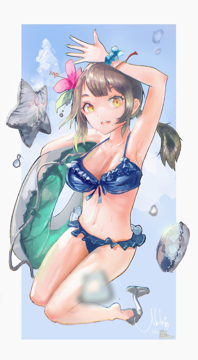 「#夏の創作クラスターフォロー祭り べとべと厚塗りの民塗り方試行錯誤中 」|いとどめitodome*のイラスト