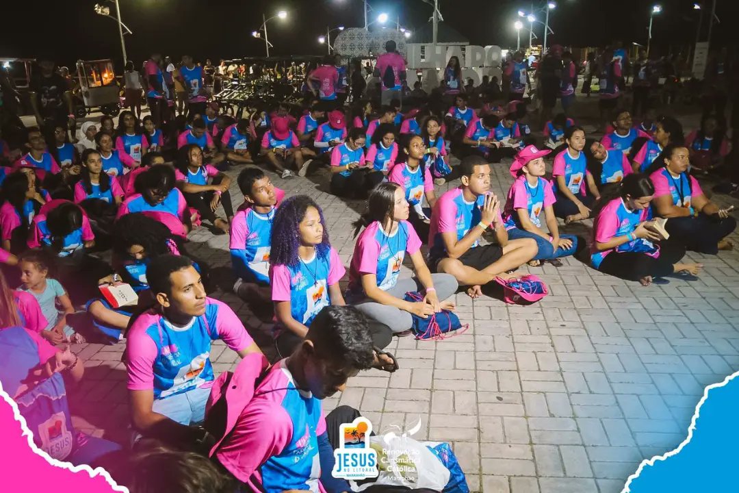 rccma's tweet photo. E tá bonito, tá legal,
Isso é Jesus no Litoral! 🎶🩷💙

Seguindo a programação, a missão na tarde desta sexta-feira foi Espigão Ponta D'Areia. 
Tivemos Grupo de Oração, querigma e muuuita animação. 

#Rccmaranhaooficial #jesusnolitoralrccma
#JNL2024 #Rccbrasil 
#IgrejaCatolica https://t.co/XIgdEh3tPx