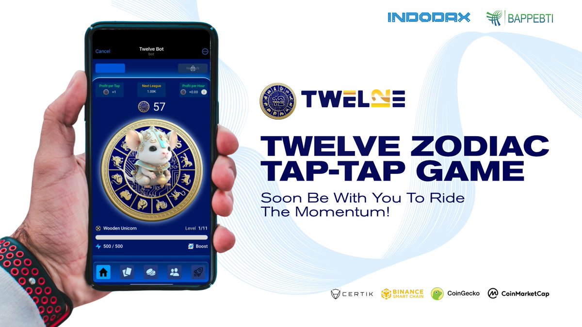 Exciting News! we are about to enter new wave of crypto game!!
TWELVE Tap-tap games will be launched soon on telegram, Get ready to have fun and tap your way to crypto riches! 💰🎮