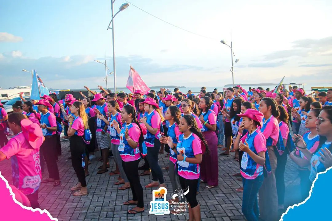 rccma's tweet photo. E tá bonito, tá legal,
Isso é Jesus no Litoral! 🎶🩷💙

Seguindo a programação, a missão na tarde desta sexta-feira foi Espigão Ponta D'Areia. 
Tivemos Grupo de Oração, querigma e muuuita animação. 

#Rccmaranhaooficial #jesusnolitoralrccma
#JNL2024 #Rccbrasil 
#IgrejaCatolica https://t.co/K2MrlDiKYe