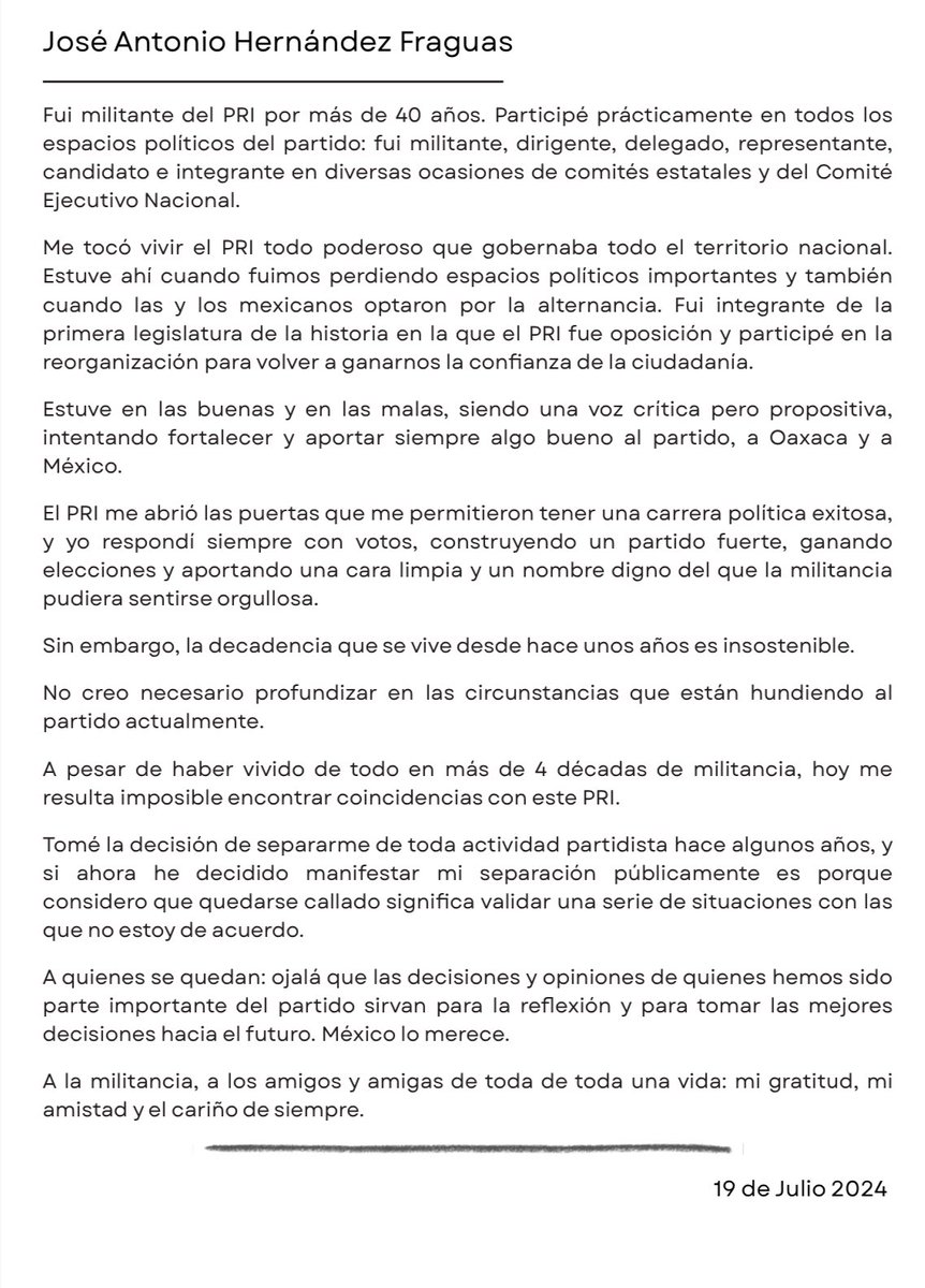 Con relación a mi publicación anterior.