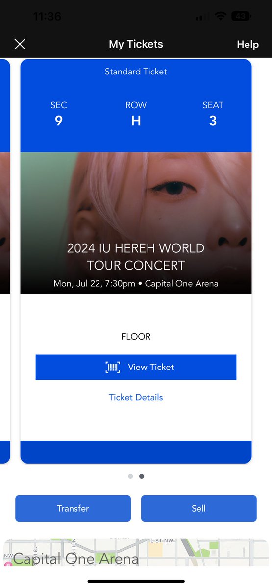 audolla's tweet image. WTS (2) IU tickets 🎫 
⁃Capital One Arena, Washington, DC
⁃Mon, July 22 7:30pm
⁃Section 9, Row H, Seats: 2-3
⁃$225 each 

dm if interested! 

#iu #uaena #lUWorldTour
#HEREH_WORLD_TOUR
#IU #lUHERTour #wts
#HER #HER_WORLD_TOUR_IN_USA