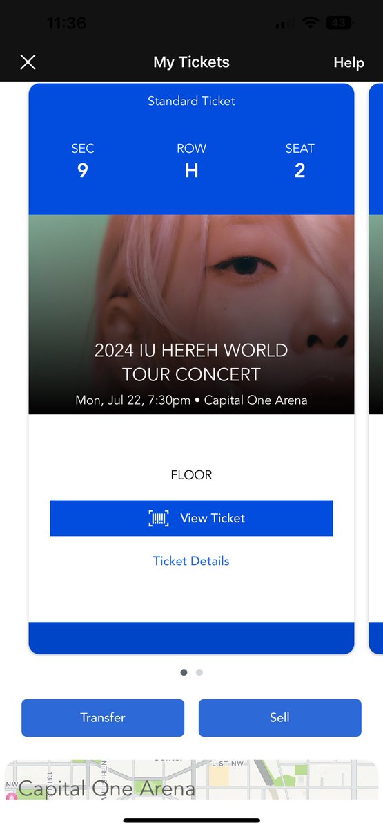 audolla's tweet image. WTS (2) IU tickets 🎫 
⁃Capital One Arena, Washington, DC
⁃Mon, July 22 7:30pm
⁃Section 9, Row H, Seats: 2-3
⁃$225 each 

dm if interested! 

#iu #uaena #lUWorldTour
#HEREH_WORLD_TOUR
#IU #lUHERTour #wts
#HER #HER_WORLD_TOUR_IN_USA