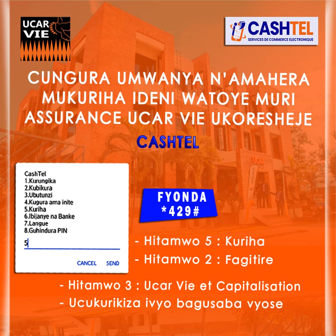 SOPEC2019MF's tweet photo. #Burundi:
Reka tubwizanye ukuri, wewe aka kabirya warukazi? Raba @CASHTEL412040 ikindi yatuzaniye. Muntu wese utaritura @CASHTEL412040 nturindire kwemezwa n'ibihe ingingo n'iya kare, week-end nziza kubw'umubano mwiza wa #UCAR_BDI na #CASHTEL. 
@amour_kwizera @kurikuravugwam1 https://t.co/CWf4JBRV3a