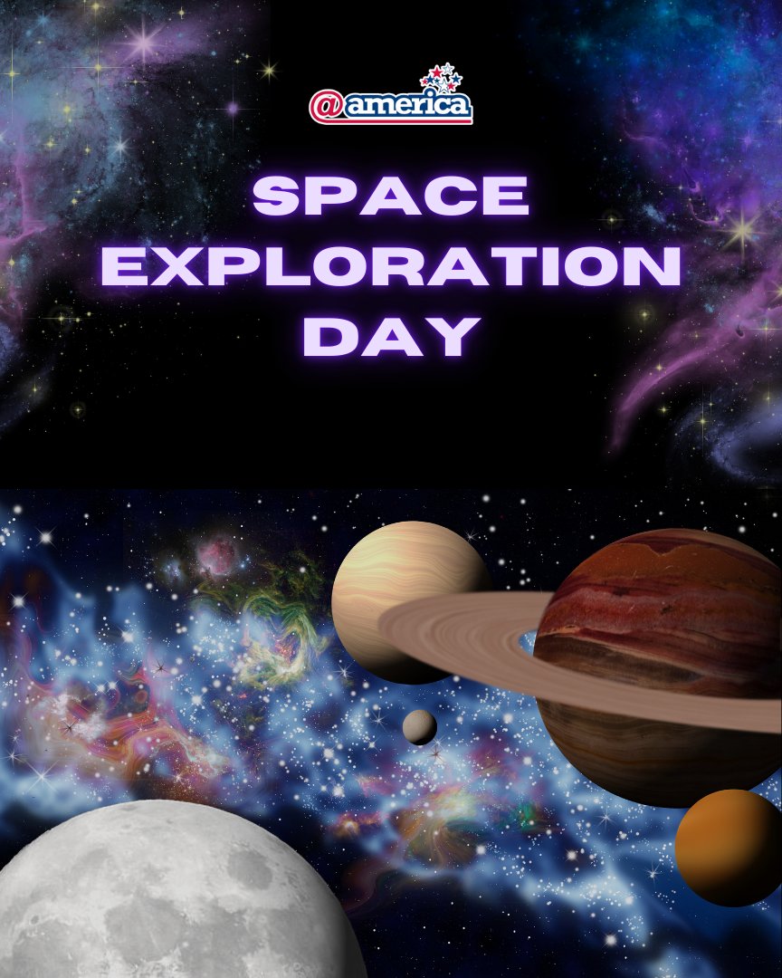 atamerica's tweet image. 🚀 Celebrating Space Exploration Day, where humanity reaches for the stars! 🌌

Let&apos;s commemorate our journey to the cosmos and beyond! 🌟 

#SpaceExplorationDay