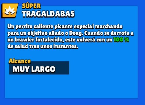 Oigan de todo corazón alguien se acuerda q Doug puede utilizar su súper con aliados? es q neta nunca he visto a un  Main Doug hacer uso de esa huevada ya hasta yo siento que ya mucho se olvidaron de Qué puede hacer eso AJJAJAJJAJAJAJAJJAJAJAJAJJA