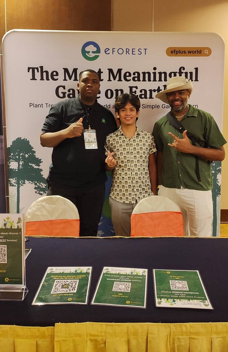 eforest2_world's tweet photo. Good morning MMI Penang! From game to game-changer: eForest rewards your passion for the planet, making you a key player in the global movement to plant one billion trees to restore our forests — one tree at a time. Drop by the eForest booth to know more! 💚🌳

#eForest #trees https://t.co/Mc5gXmxWiK