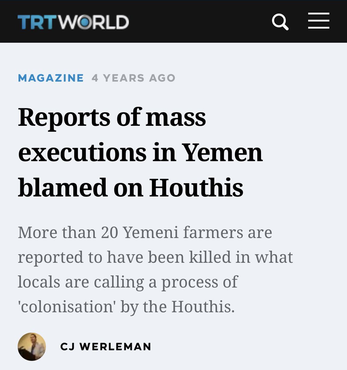 CJ Werleman tweet media