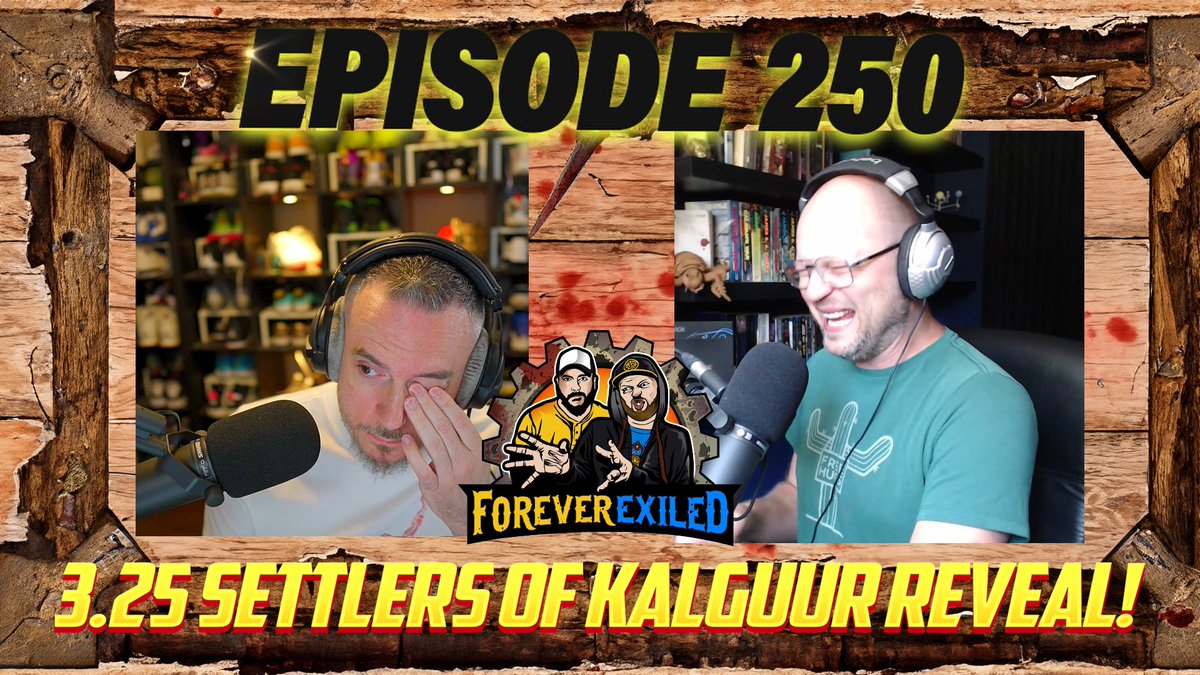 ForeverExiled82's tweet photo. This week marks the release of our 250th episode! Thank you isn't enough to those who have supported two idiots through this super fun adventure. 🥰 @Wrecker_of_days https://t.co/8XQOao9WQA