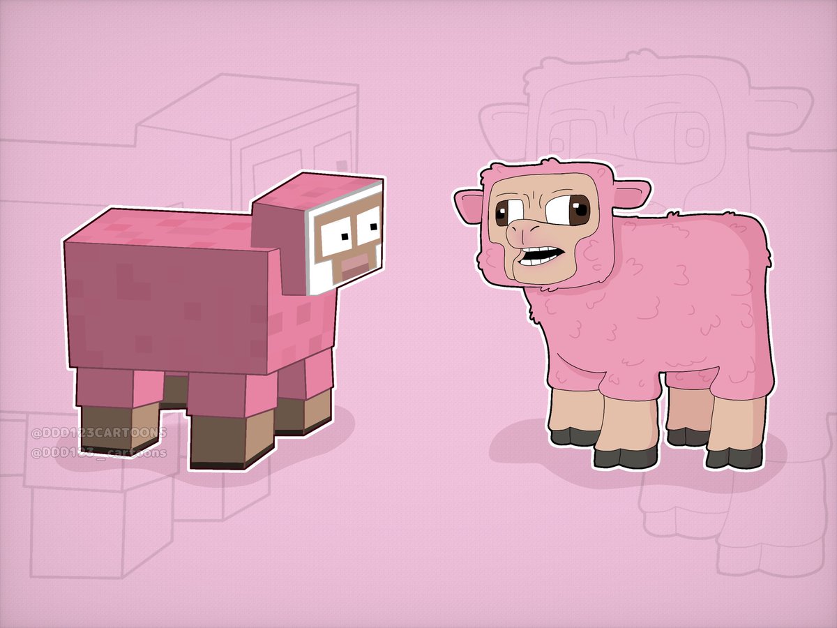 DDD123_TOONS's tweet photo. Holy Sheep!!! 🐑

#DDD123ART #Minecraft #microsoft https://t.co/gQHaLWqheO