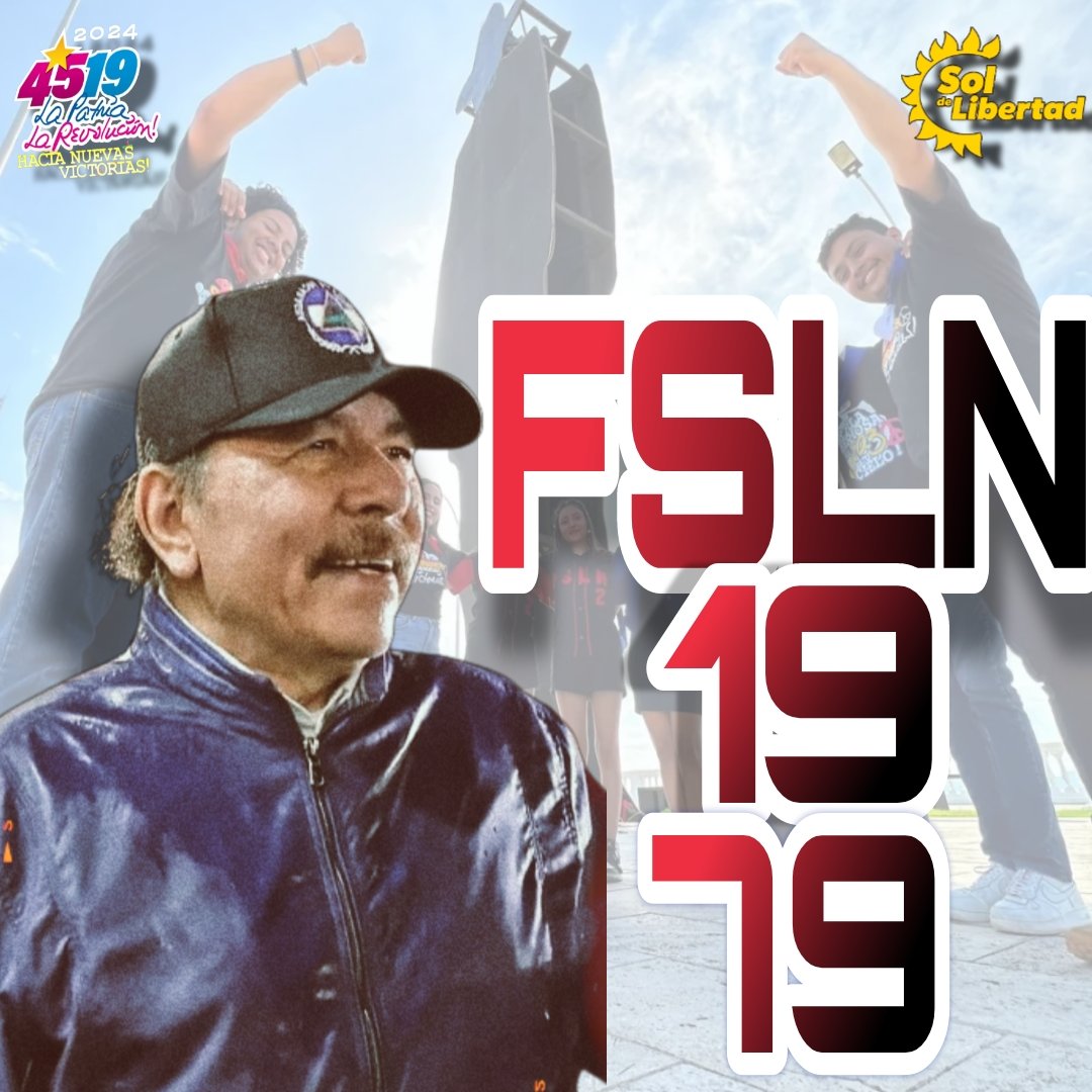 Ayer, Hoy, Mañana y Siempre 
FSLN - 1979 #Nicaragua 

#AquiNicaraguaLibre 
#4519LapatriaLaRevolución
#4519SiempreMásAllá
#ManaguaSandinista