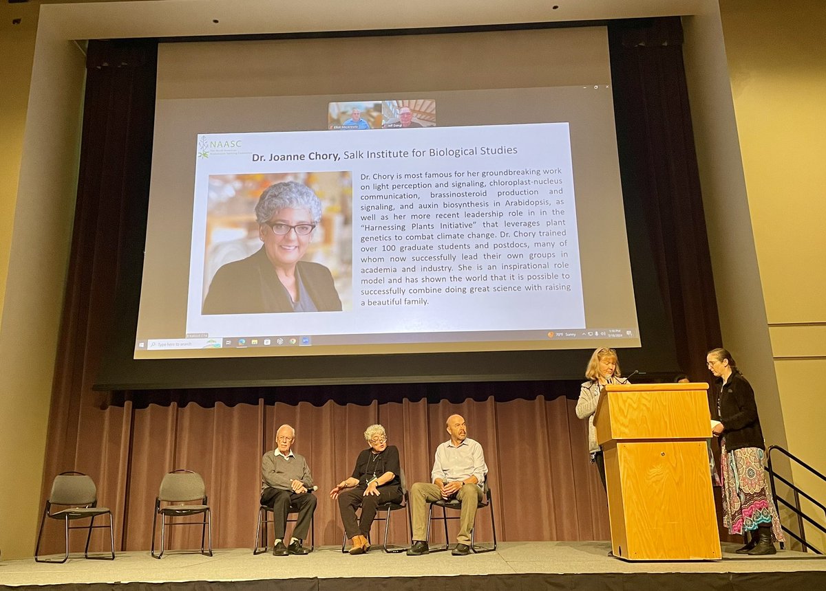 Inaugural ICAR lifetime achievement award recipients are Joanne Chory, <a href="/JoeEcker/">Joe Ecker</a>, Elliot Meyerowitz, Jeff Dangl, and Chris Somerville. #ICAR2024